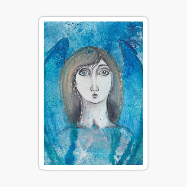 Angel Blue Sticker