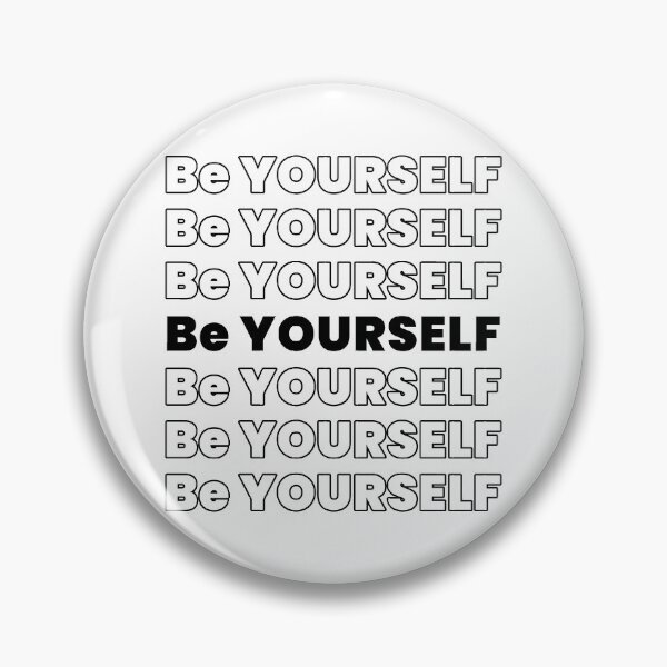 Item preview, White Be yourself inspirational quotes designed and sold by ColorByAli.