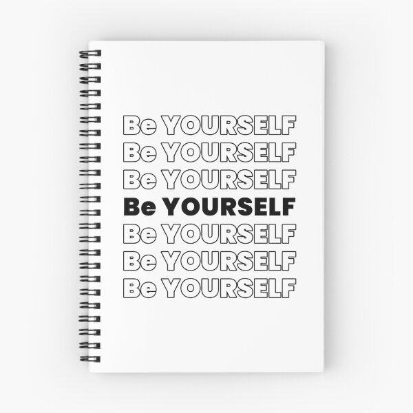 Item preview, White Be yourself inspirational quotes designed and sold by ColorByAli.