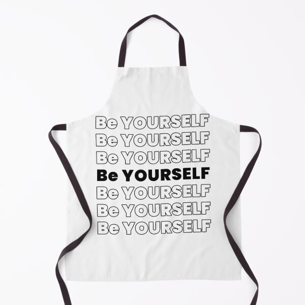 Item preview, White Be yourself inspirational quotes designed and sold by ColorByAli.