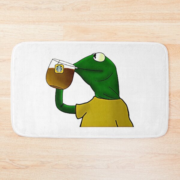 Frog Kermit Meme Muppet Memory Foam Bath Mat Large Soft and Comfortable Super Water Absorption Non-Slip Bath Mat