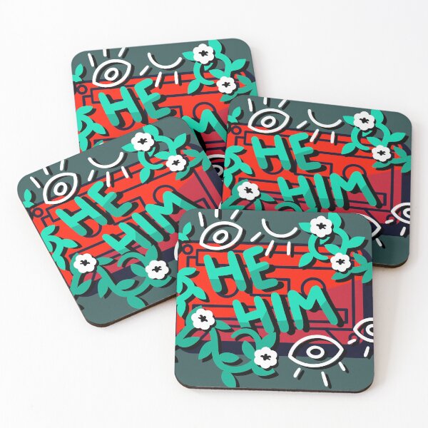 Item preview, Statement He Him - Red/Green designed and sold by rollingtape.