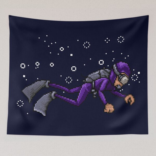 Item preview, Pixel Diver (Deep Sea Treasures) designed and sold by ChillerTyp.