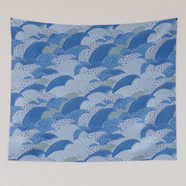 Item preview, Hand drawn Waves designed and sold by sueshorman.