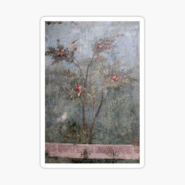 Garden of Livia - Prima Porta - pomegranate Sticker