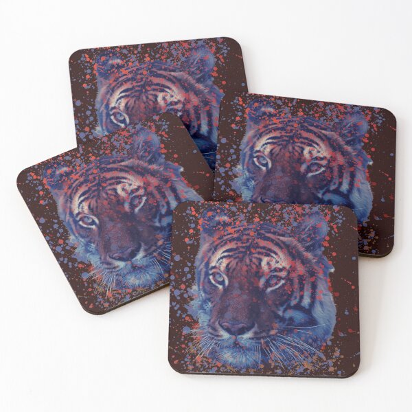 Item preview, Tiger cub, Tiger cub big, Tiger cub blue, Tiger cub red blue designed and sold by DIYArtprinting.
