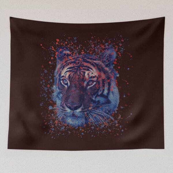 Item preview, Tiger cub, Tiger cub big, Tiger cub blue, Tiger cub red blue designed and sold by DIYArtprinting.