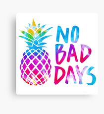 No Bad Days (tie dye) Canvas Print