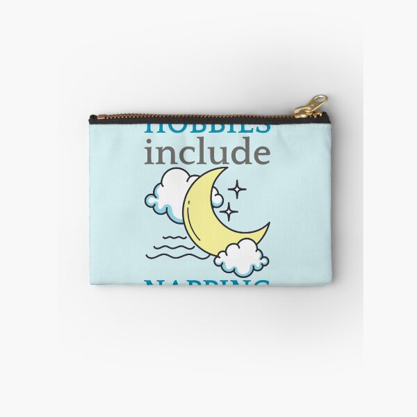 Item preview, Hobbies Include Napping Crescent Moon Design designed and sold by SweetAndSpice.