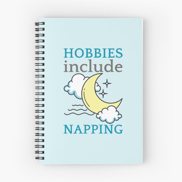 Item preview, Hobbies Include Napping Crescent Moon Design designed and sold by SweetAndSpice.