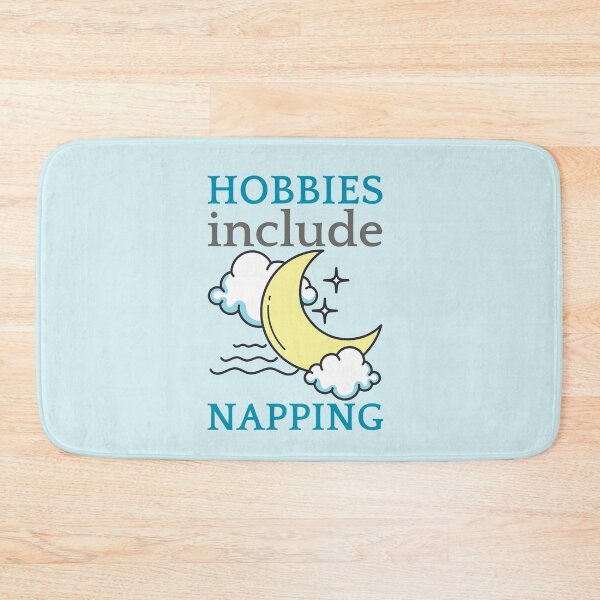 Item preview, Hobbies Include Napping Crescent Moon Design designed and sold by SweetAndSpice.