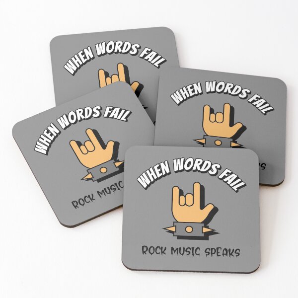 Artikelvorschau, When Words Fail Rock Music Speaks entworfen und verkauft von emm-j.