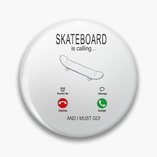 Item preview, Skateboard is calling - Skater Skateboarding Shirt black designed and sold by dJ-Design.