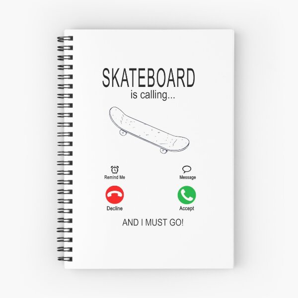 Item preview, Skateboard is calling - Skater Skateboarding Shirt black designed and sold by dJ-Design.
