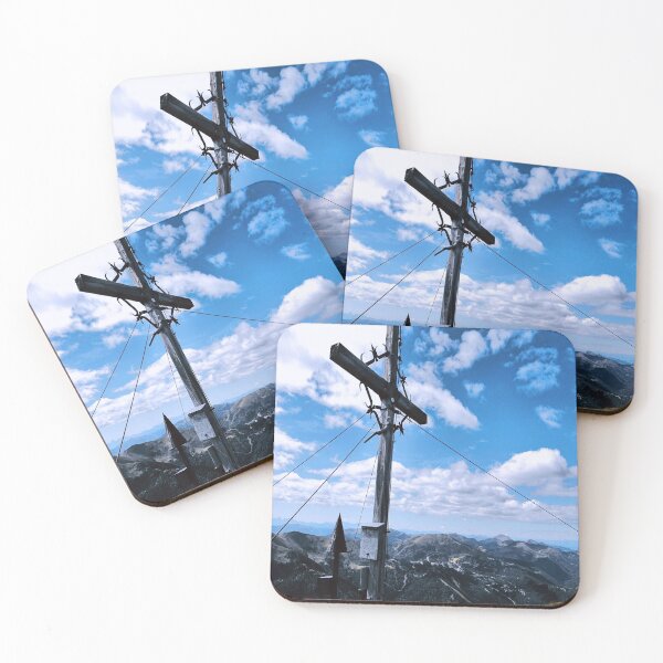 Item preview, Mountain cross - blue designed and sold by WalderDesign.