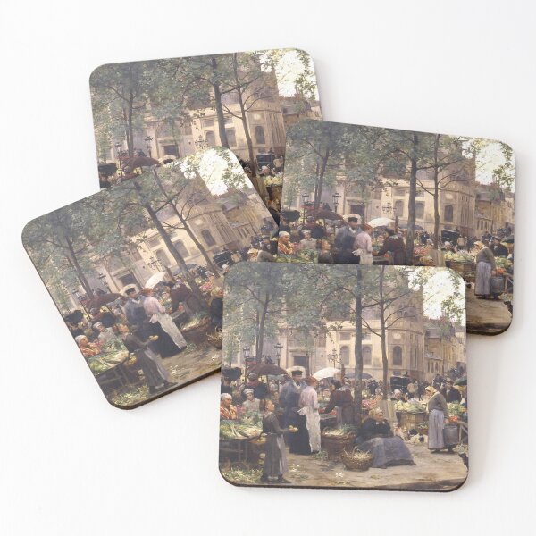 Item preview, Un Marche Parisien - Victor Gariel Gilbert - Vintage Art designed and sold by RickE.