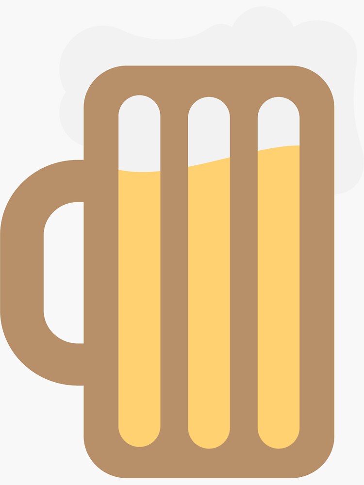 Sticker Beer mug 