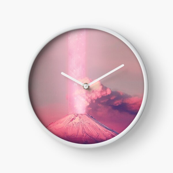 Pink Volcano Clock