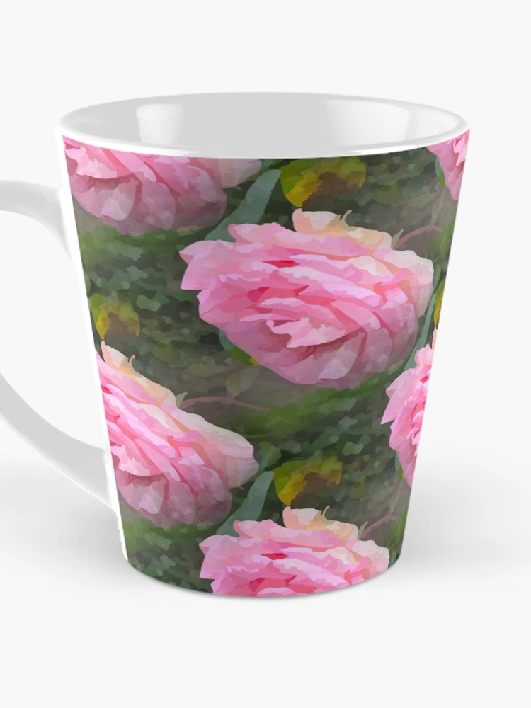 Thumbnail 3 of 4, Coffee Mug, Watercolour Style Pink Roses designed and sold by DesignsofNote.
