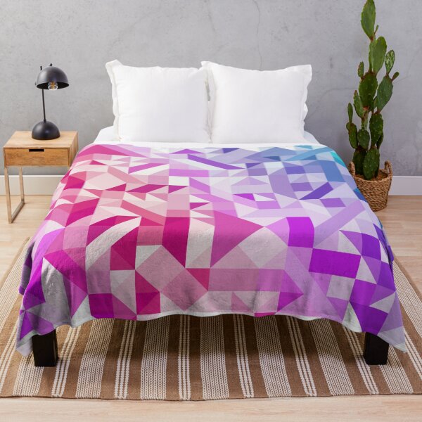 Item preview, Colorful Geometric Pattern Saturated Rainbow Pattern Design (Red Pink Purple Blue) designed and sold by AEJdesign.