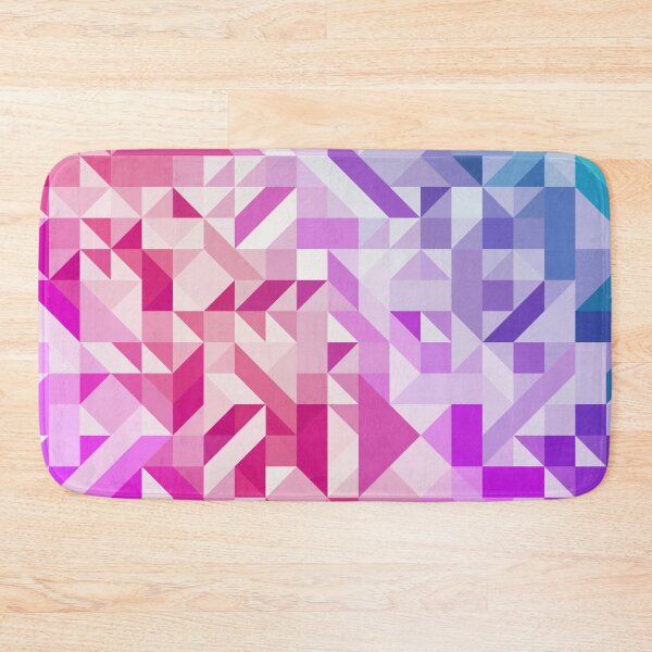 Item preview, Colorful Geometric Pattern Saturated Rainbow Pattern Design (Red Pink Purple Blue) designed and sold by AEJdesign.