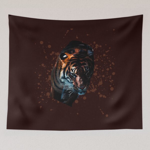 Item preview, Tiger cub Take a walk, Tiger cub Take a walking, Tiger cub  walking, Tiger cub red Take a walk designed and sold by DIYArtprinting.