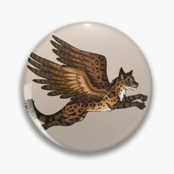 Item preview, Winged Cat Pouncing designed and sold by Ginger Wood.