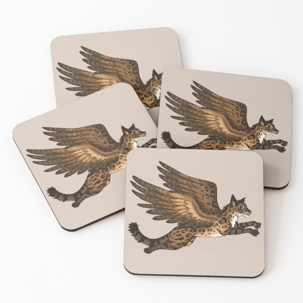 Item preview, Winged Cat Pouncing designed and sold by Ginger Wood.