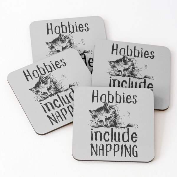 Item preview, Hobbies Include Napping Sleeping Cat Design designed and sold by SweetAndSpice.