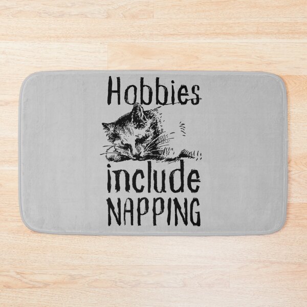 Item preview, Hobbies Include Napping Sleeping Cat Design designed and sold by SweetAndSpice.