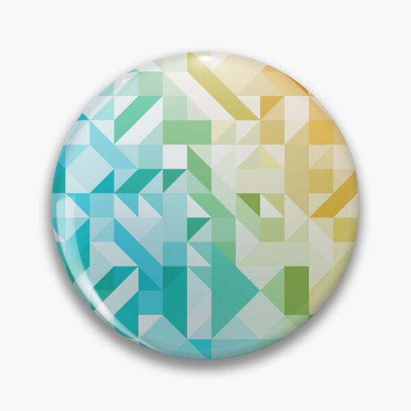Item preview, Colorful Geometric Pattern Saturated Rainbow Pattern Design (Blue Aqua Yellow Orange Red) designed and sold by AEJdesign.