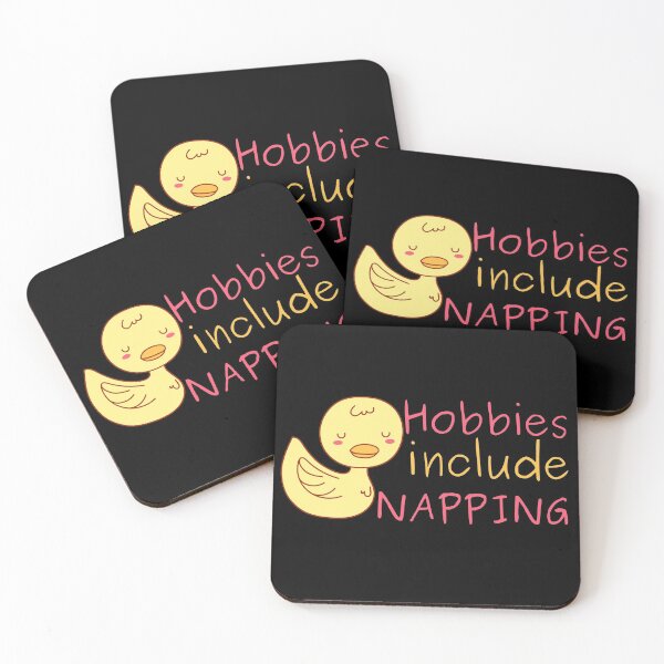 Item preview, Hobbies Include Napping Sleeping Duck Design designed and sold by SweetAndSpice.