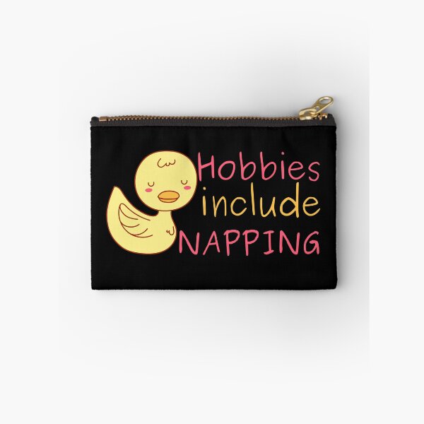 Item preview, Hobbies Include Napping Sleeping Duck Design designed and sold by SweetAndSpice.