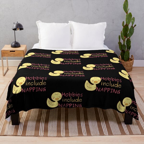 Item preview, Hobbies Include Napping Sleeping Duck Design designed and sold by SweetAndSpice.