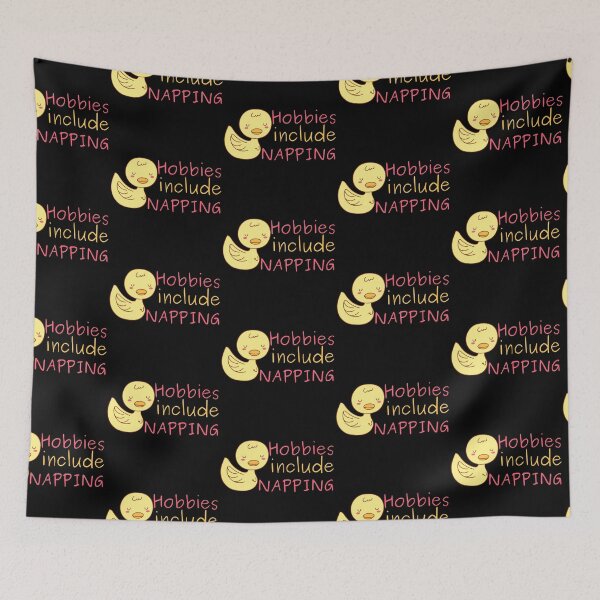 Item preview, Hobbies Include Napping Sleeping Duck Design designed and sold by SweetAndSpice.
