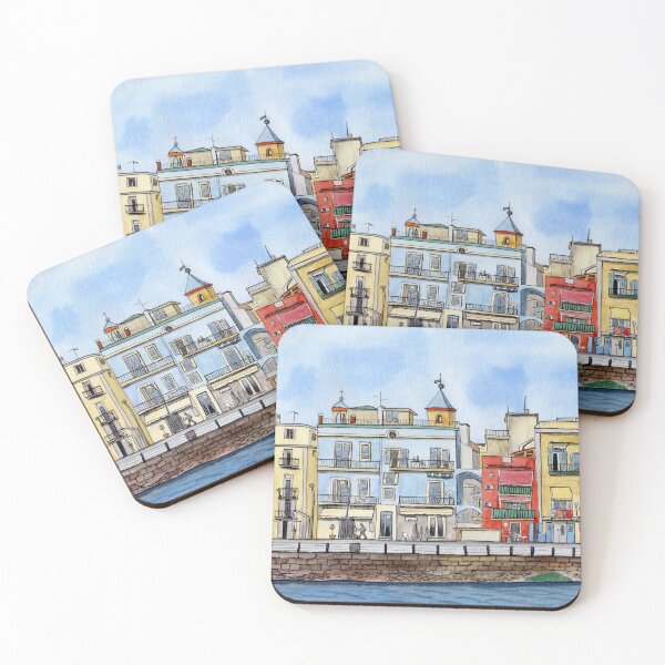 Item preview, Italian City Line Art Drawing with Watercolor designed and sold by Sandra Connelly.