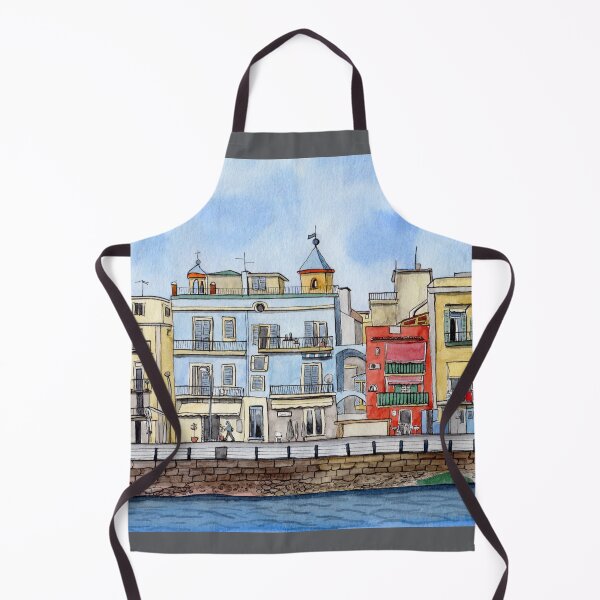 Item preview, Italian City Line Art Drawing with Watercolor designed and sold by Sandra Connelly.