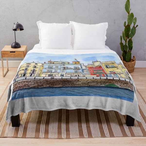Item preview, Italian City Line Art Drawing with Watercolor designed and sold by Sandra Connelly.