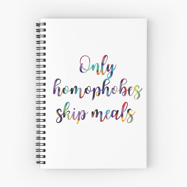 Item preview, Only Homophobes Skip Meals Eating Disorder Recovery designed and sold by GrellenDraws.