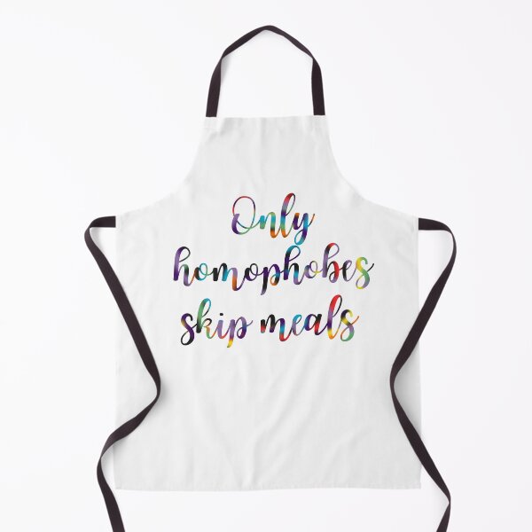 Item preview, Only Homophobes Skip Meals Eating Disorder Recovery designed and sold by GrellenDraws.