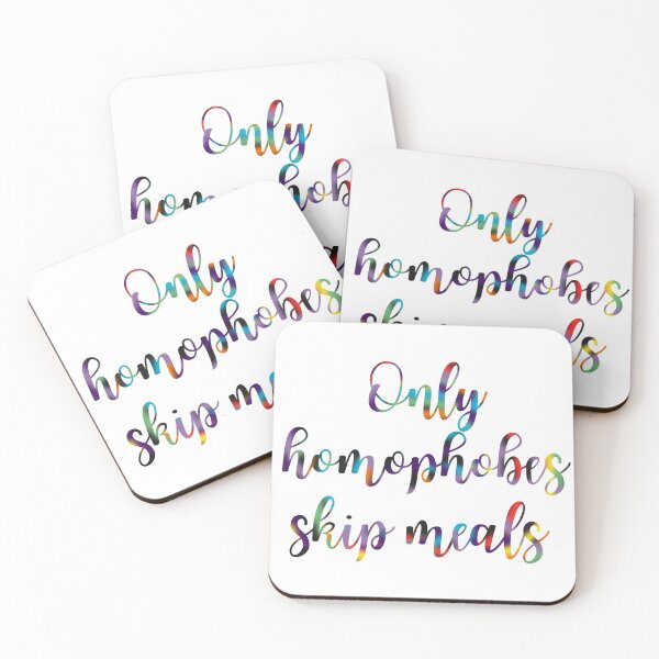 Item preview, Only Homophobes Skip Meals Eating Disorder Recovery designed and sold by GrellenDraws.