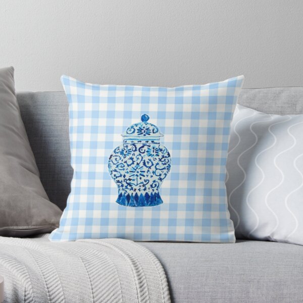 Linen Pillow Cover - Chinoiserie Ginger Jar Crest – The Southern