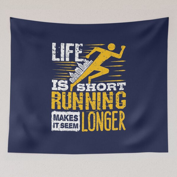 Item preview, Funny Running Joke Life Is Short Running Makes It  Seem Longer designed and sold by jaygo.