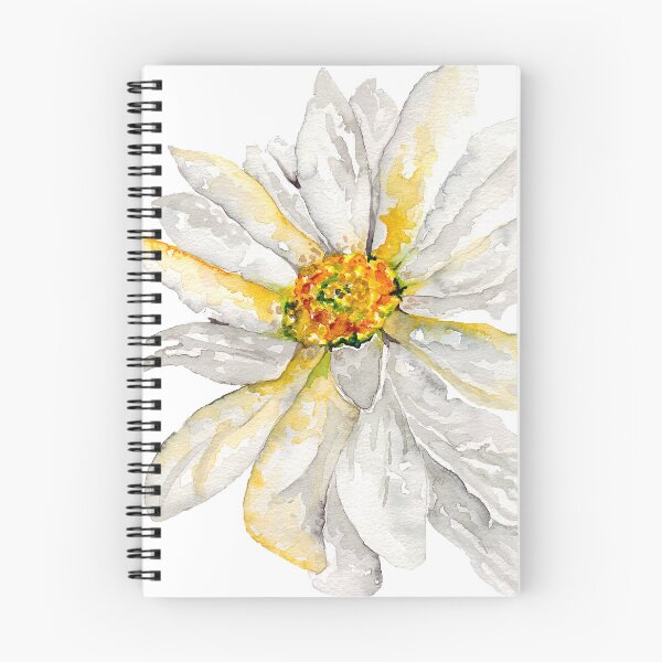 Item preview, Big White Daisy in Watercolour designed and sold by Julie Pickering.