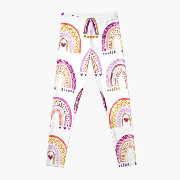 Watercolor Rainbow Leggings