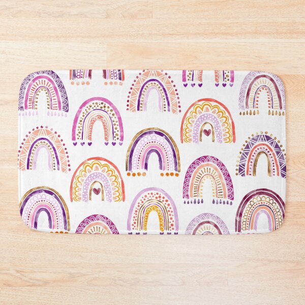 Item preview, Boho rainbow pattern, watercolor rainbow, boho rainbow, rainbow pattern, aesthetic pattern, boho pattern, good vibes designed and sold by Anaïs Illustration.