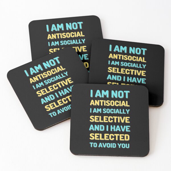 Item preview, I Am Not Antisocial - Funny designed and sold by Promedia.