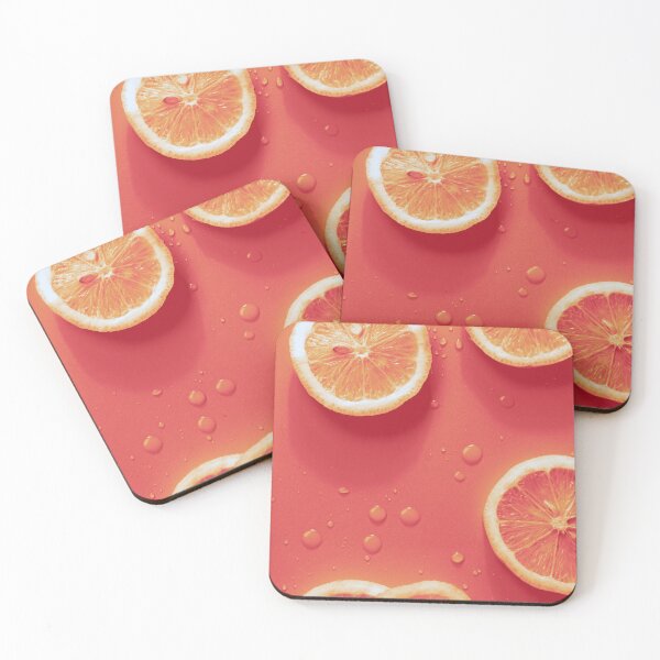 Item preview, Funky Orange Shadow Citrus Slices Background designed and sold by bubblyshades.