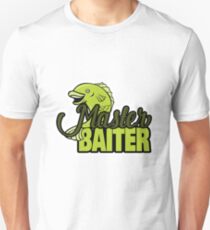 Funny Fishing Master Baiter Word Play Pun Unisex T-Shirt