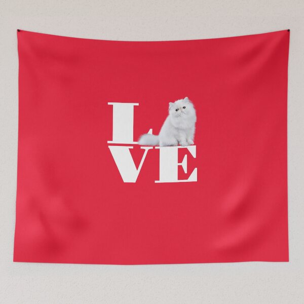 Item preview, White persian love  designed and sold by WildCreation.